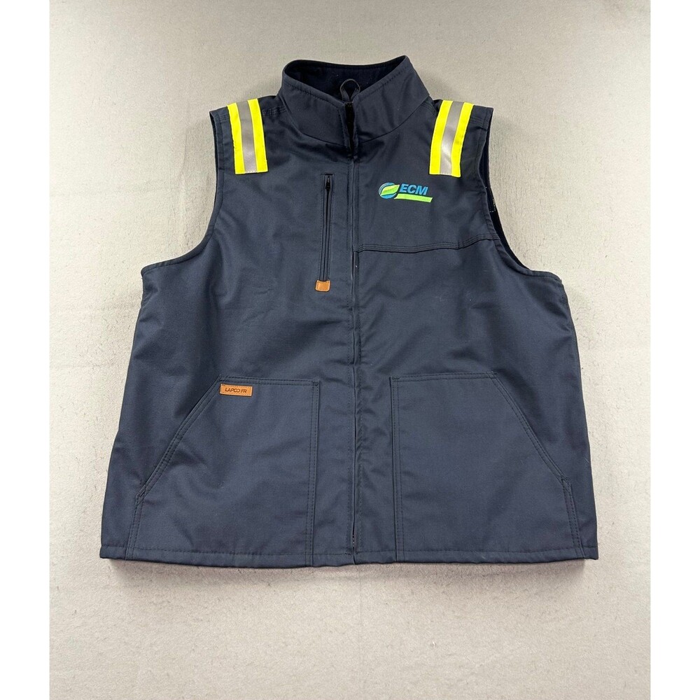 LAPCO FR Work Vest Flame Resistant Venture Global LNG Mens XL Blue V-FRWS9NY